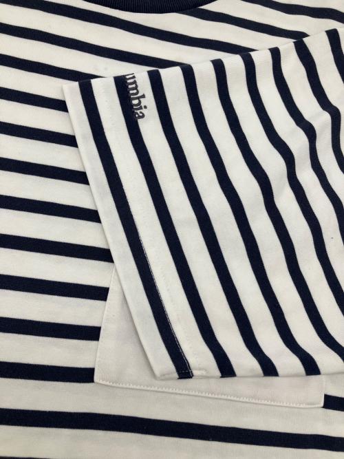 Columbia（コロンビア）Columbia (コロンビア) 半袖カットソー ホワイト×ネイビー サイズ:Ｍの古着・服飾アイテム