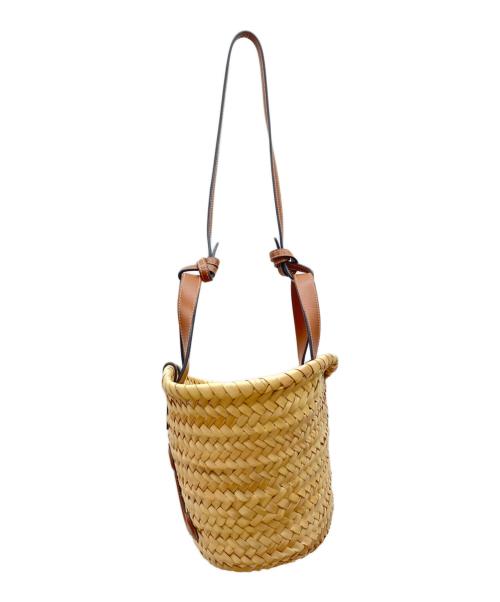 CELINE（セリーヌ）CELINE (セリーヌ) トートバッグ CELINE トリオペ ティン ラフィア トート ナチュラル×ブラウンの古着・服飾アイテム
