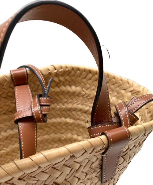 CELINE（セリーヌ）CELINE (セリーヌ) トートバッグ CELINE トリオペ ティン ラフィア トート ナチュラル×ブラウンの古着・服飾アイテム