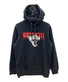 DIESEL（ディーゼル）の古着「プルオーバーパーカー」｜ブラック