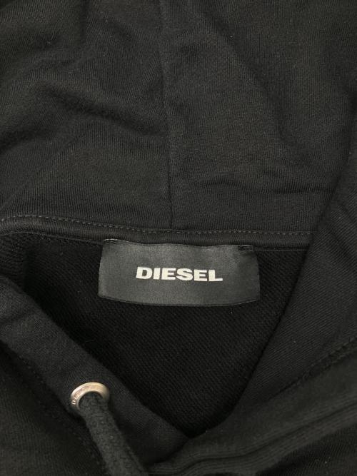 DIESEL（ディーゼル）DIESEL (ディーゼル) プルオーバーパーカー ブラック サイズ:Lの古着・服飾アイテム