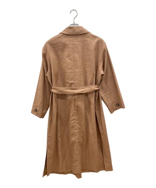 SLOBE IENA（スローブ イエナ）SLOBE IENA (スローブ イエナ) チェスターコート　リネン混 ブラウン サイズ:Fの古着・服飾アイテム