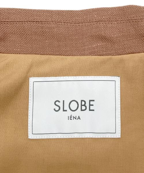SLOBE IENA（スローブ イエナ）SLOBE IENA (スローブ イエナ) チェスターコート　リネン混 ブラウン サイズ:Fの古着・服飾アイテム