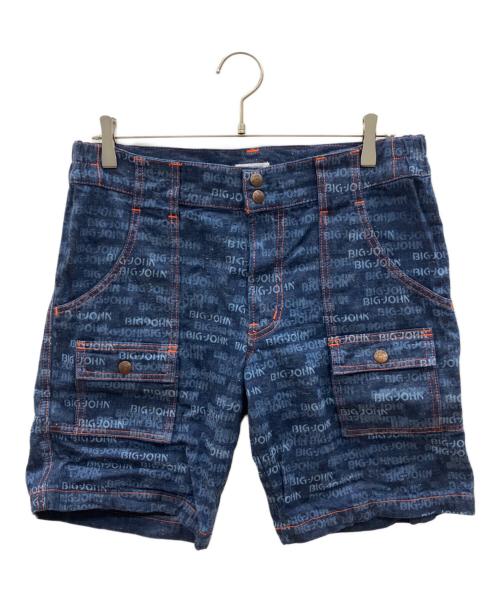 BIG JOHN（ビッグジョン）BIG JOHN (ビッグジョン) デニムハーフパンツ　WORLD WORKERS　Beach Denim Buch-Shorts インディゴ サイズ:Ｍの古着・服飾アイテム