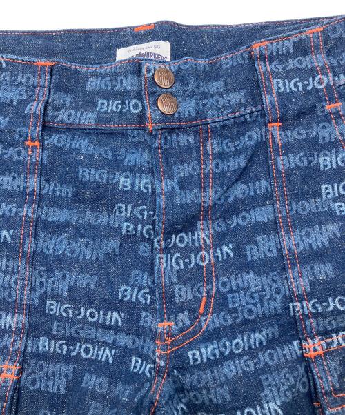 BIG JOHN（ビッグジョン）BIG JOHN (ビッグジョン) デニムハーフパンツ　WORLD WORKERS　Beach Denim Buch-Shorts インディゴ サイズ:Ｍの古着・服飾アイテム