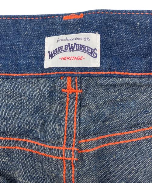 BIG JOHN（ビッグジョン）BIG JOHN (ビッグジョン) デニムハーフパンツ　WORLD WORKERS　Beach Denim Buch-Shorts インディゴ サイズ:Ｍの古着・服飾アイテム