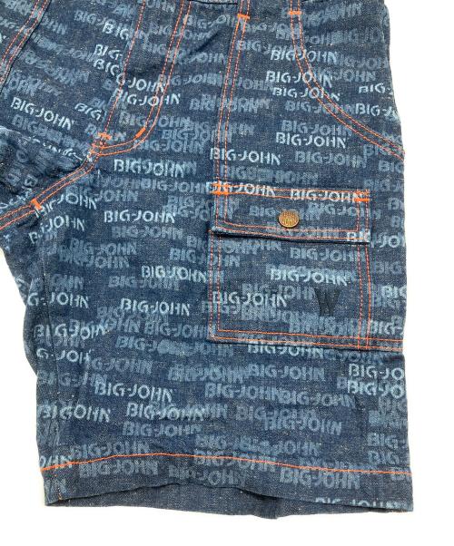 BIG JOHN（ビッグジョン）BIG JOHN (ビッグジョン) デニムハーフパンツ　WORLD WORKERS　Beach Denim Buch-Shorts インディゴ サイズ:Ｍの古着・服飾アイテム