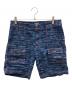 BIG JOHN（ビッグジョン）の古着「デニムハーフパンツ　WORLD WORKERS　Beach Denim Buch-Shorts」｜インディゴ