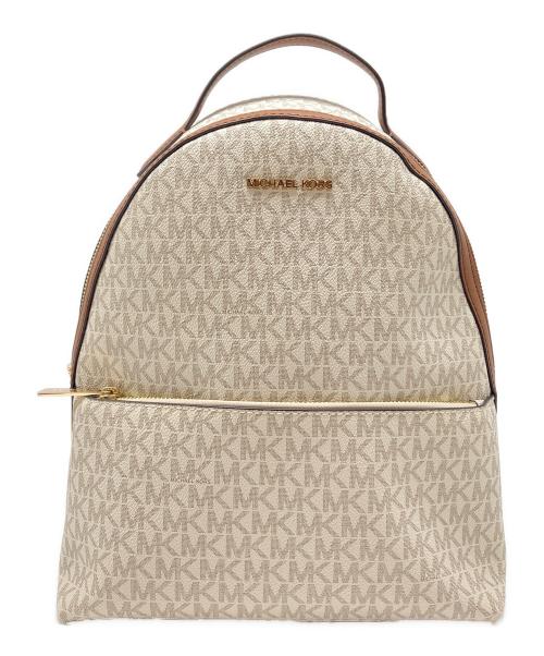 MICHAEL KORS（マイケルコース）MICHAEL KORS (マイケルコース) ミニリュック ホワイト×ブラウンの古着・服飾アイテム