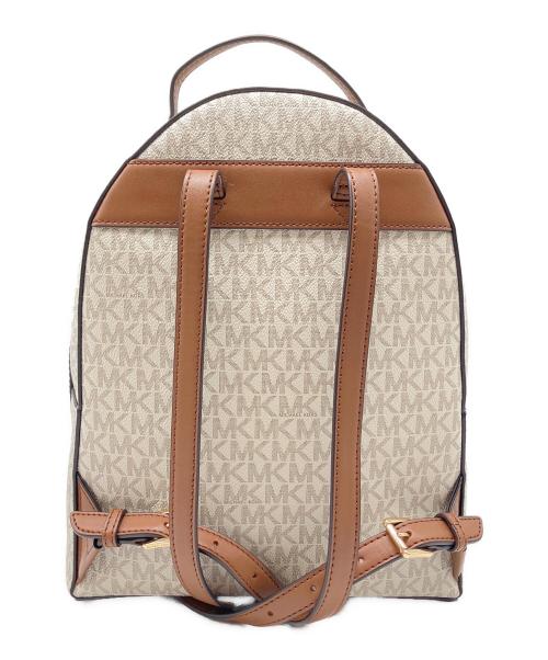 MICHAEL KORS（マイケルコース）MICHAEL KORS (マイケルコース) ミニリュック ホワイト×ブラウンの古着・服飾アイテム