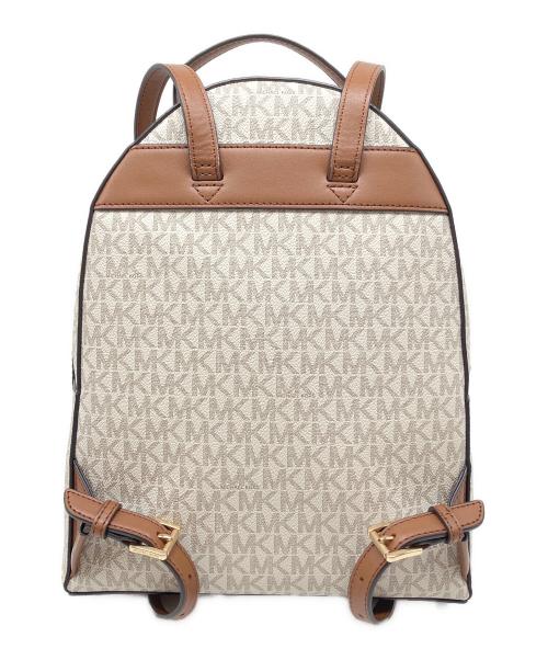 MICHAEL KORS（マイケルコース）MICHAEL KORS (マイケルコース) ミニリュック ホワイト×ブラウンの古着・服飾アイテム
