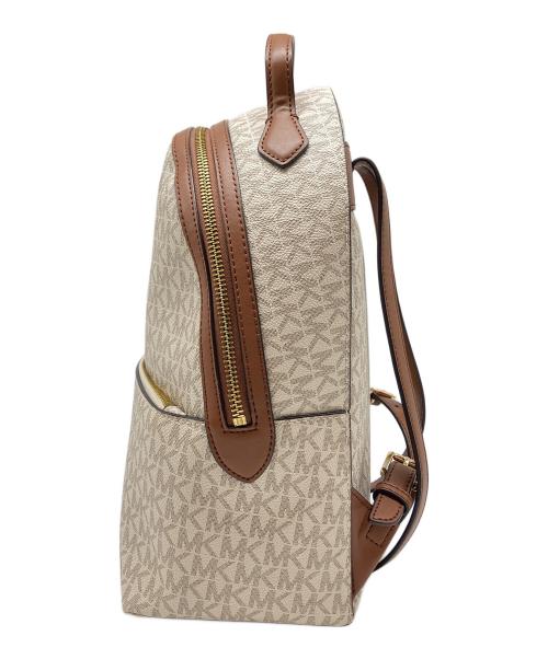 MICHAEL KORS（マイケルコース）MICHAEL KORS (マイケルコース) ミニリュック ホワイト×ブラウンの古着・服飾アイテム