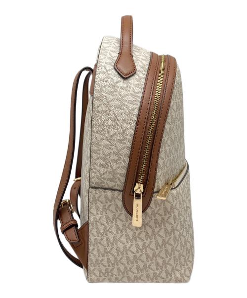 MICHAEL KORS（マイケルコース）MICHAEL KORS (マイケルコース) ミニリュック ホワイト×ブラウンの古着・服飾アイテム