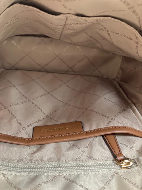MICHAEL KORS（マイケルコース）MICHAEL KORS (マイケルコース) ミニリュック ホワイト×ブラウンの古着・服飾アイテム
