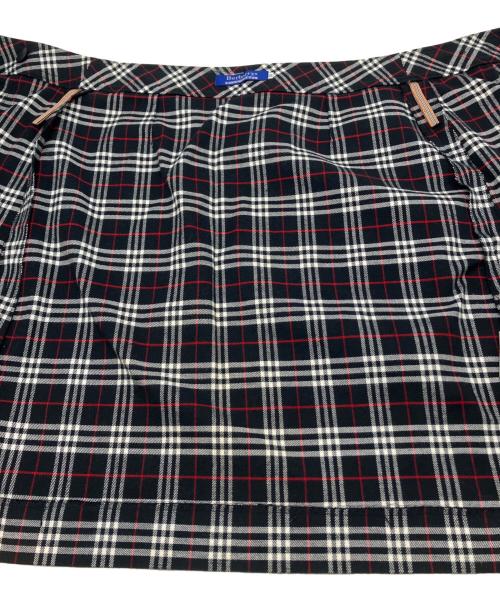 BURBERRY LONDON（バーバリーロンドン）BURBERRY LONDON (バーバリーロンドン) チェックスカート ブラック×グレー サイズ:38の古着・服飾アイテム