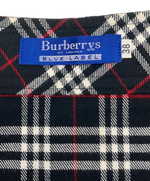 BURBERRY LONDON（バーバリーロンドン）BURBERRY LONDON (バーバリーロンドン) チェックスカート ブラック×グレー サイズ:38の古着・服飾アイテム