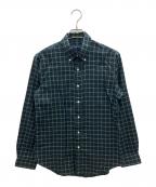 RALPH LAURENラルフローレン）の古着「長袖シャツ」｜ネイビー×グリーン