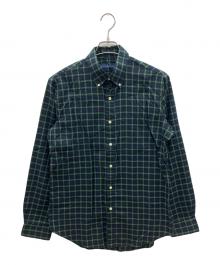 RALPH LAUREN（ラルフローレン）の古着「長袖シャツ」｜ネイビー×グリーン