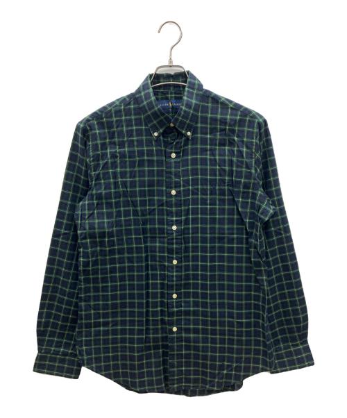 RALPH LAUREN（ラルフローレン）RALPH LAUREN (ラルフローレン) 長袖シャツ ネイビー×グリーン サイズ:Ｍの古着・服飾アイテム