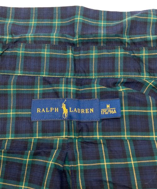 RALPH LAUREN（ラルフローレン）RALPH LAUREN (ラルフローレン) 長袖シャツ ネイビー×グリーン サイズ:Ｍの古着・服飾アイテム