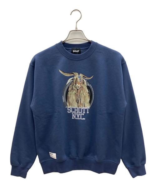 Schott（ショット）Schott (ショット) スウェット スカイブルー サイズ:Ｍの古着・服飾アイテム
