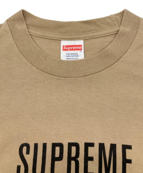 SUPREME（シュプリーム）SUPREME (シュプリーム) 半袖カットソー ベージュ サイズ:Sの古着・服飾アイテム