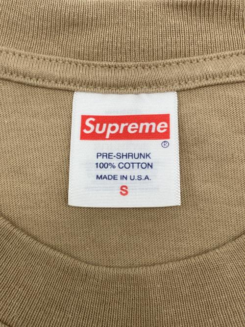 SUPREME（シュプリーム）SUPREME (シュプリーム) 半袖カットソー ベージュ サイズ:Sの古着・服飾アイテム