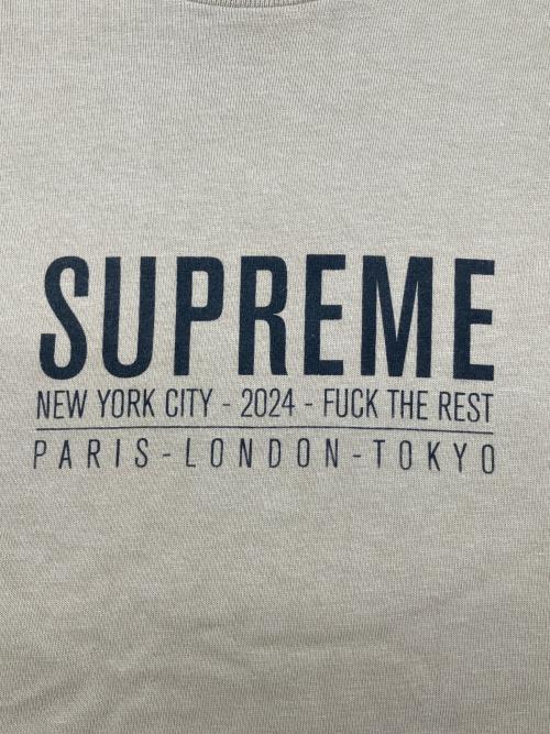 SUPREME（シュプリーム）SUPREME (シュプリーム) 半袖カットソー ベージュ サイズ:Sの古着・服飾アイテム