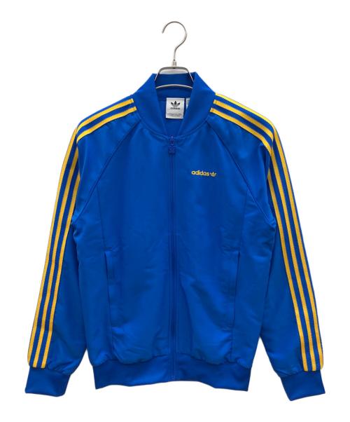 adidas（アディダス）adidas (アディダス) トラックジャケット ブルー×イエロー サイズ:Lの古着・服飾アイテム