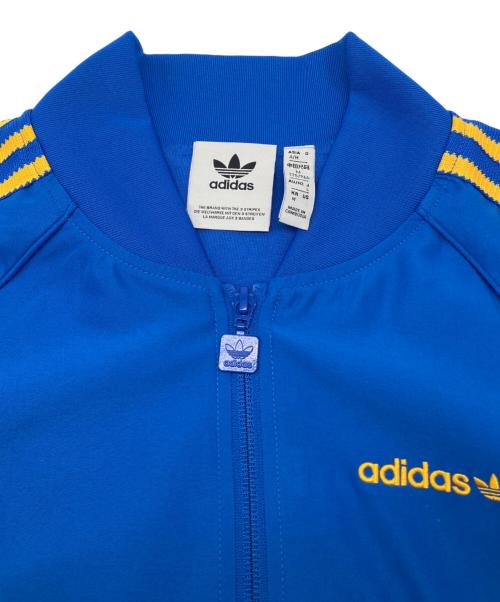 adidas（アディダス）adidas (アディダス) トラックジャケット ブルー×イエロー サイズ:Lの古着・服飾アイテム