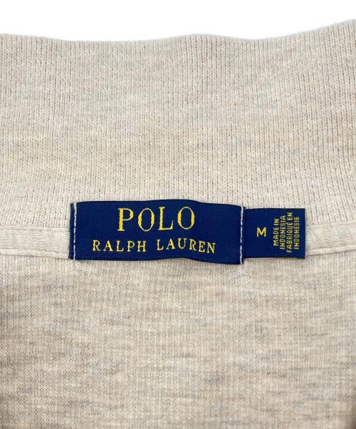 POLO RALPH LAUREN（ポロ・ラルフローレン）POLO RALPH LAUREN (ポロ・ラルフローレン) ハーフジップスウェット ベージュ サイズ:Ｍの古着・服飾アイテム
