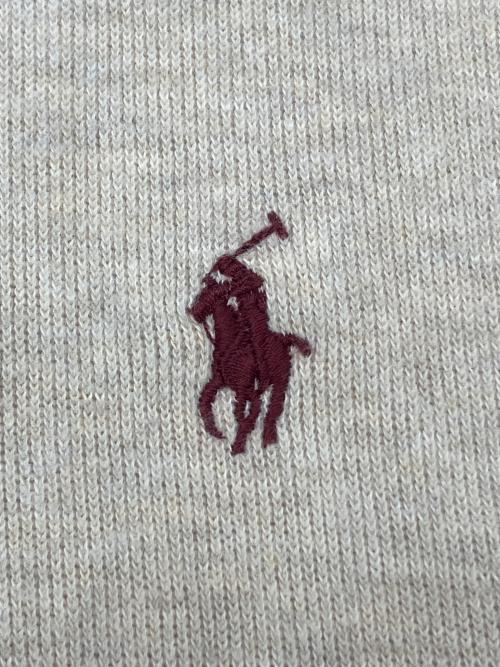 POLO RALPH LAUREN（ポロ・ラルフローレン）POLO RALPH LAUREN (ポロ・ラルフローレン) ハーフジップスウェット ベージュ サイズ:Ｍの古着・服飾アイテム