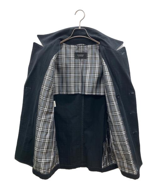 BURBERRY BLACK LABEL（バーバリーブラックレーベル）BURBERRY BLACK LABEL (バーバリーブラックレーベル) Pコート ブラック サイズ:Ｍの古着・服飾アイテム
