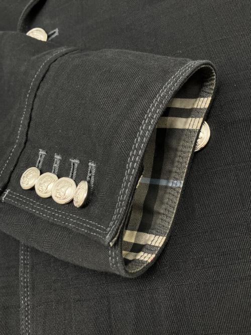 BURBERRY BLACK LABEL（バーバリーブラックレーベル）BURBERRY BLACK LABEL (バーバリーブラックレーベル) Pコート ブラック サイズ:Ｍの古着・服飾アイテム