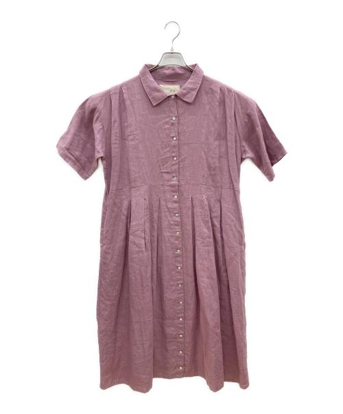 08MAB（ゼロハチマブ）08MAB (ゼロハチマブ) 半袖ワンピース バイオレット サイズ:Fの古着・服飾アイテム
