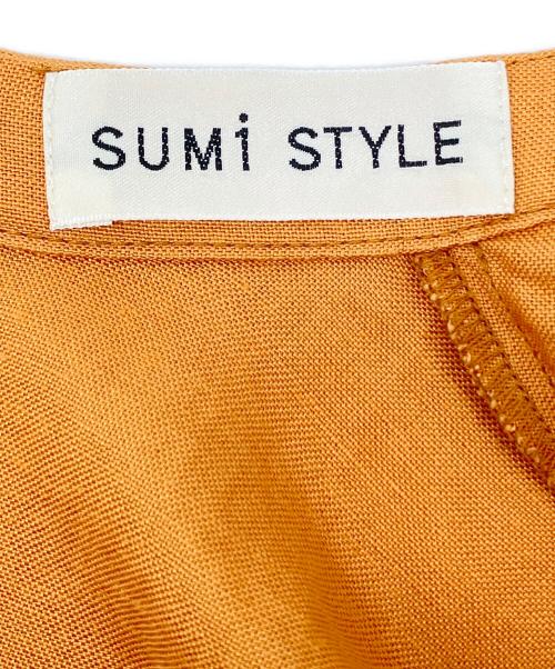 SUM1 STYLE（スミスタイル）SUM1 STYLE (スミスタイル) ノースリーブワンピース オレンジ サイズ:Fの古着・服飾アイテム