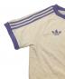 中古・古着 adidas (アディダス) レアル・マドリード (レアル・マドリード) 半袖カットソー アイボリー×パープル サイズ:Ｍ：6000円