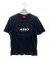 HUGO（ヒューゴ ボス）の古着「半袖カットソー」｜ブラック×ホワイト×レッド