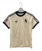 adidas×ユベントスアディダス×ユベントス）の古着「半袖カットソー」｜アイボリー×グレー