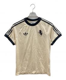 adidas×ユベントス（アディダス×ユベントス）の古着「半袖カットソー」｜アイボリー×グレー