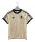 adidas（アディダス）の古着「半袖カットソー」｜アイボリー×グレー