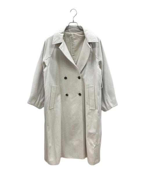 CLOCHE（クロシェ）CLOCHE (クロシェ) ステンカラーコート ホワイト サイズ:2の古着・服飾アイテム