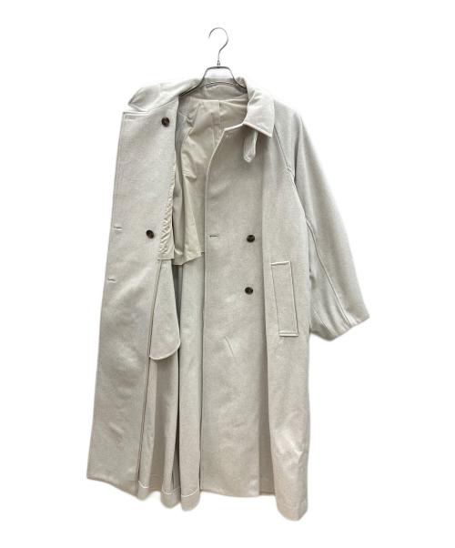 CLOCHE（クロシェ）CLOCHE (クロシェ) ステンカラーコート ホワイト サイズ:2の古着・服飾アイテム