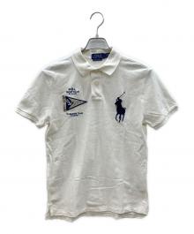 POLO RALPH LAUREN（ポロ・ラルフローレン）の古着「ポロシャツ　ビッグロゴ刺繍」｜ホワイト