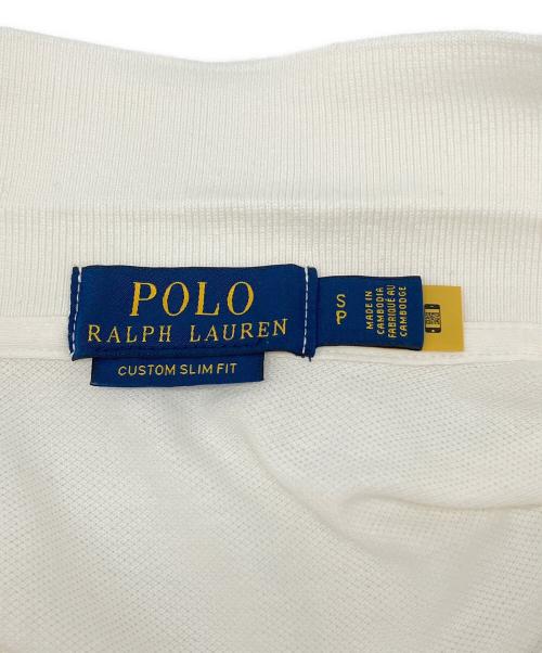 POLO RALPH LAUREN（ポロ・ラルフローレン）POLO RALPH LAUREN (ポロ・ラルフローレン) ポロシャツ　ビッグロゴ刺繍 ホワイト サイズ:Sの古着・服飾アイテム