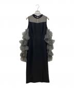 ANDRESDアンドレスド）の古着「長袖ワンピース　detached sleeve dress」｜ブラック