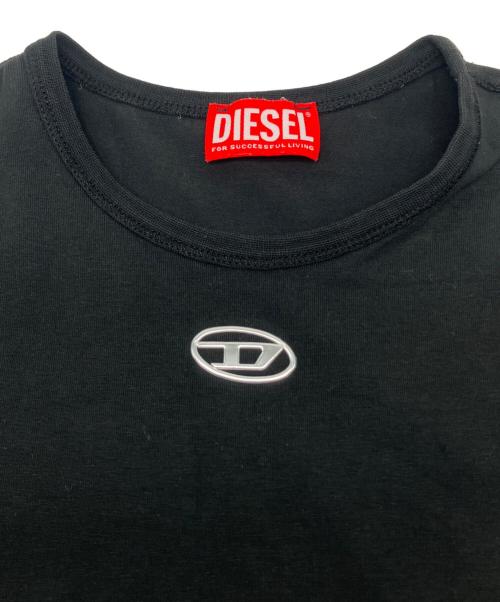 DIESEL（ディーゼル）DIESEL (ディーゼル) 半袖カットソー　T-UNCUTIESLONG-OD ブラック サイズ:Sの古着・服飾アイテム