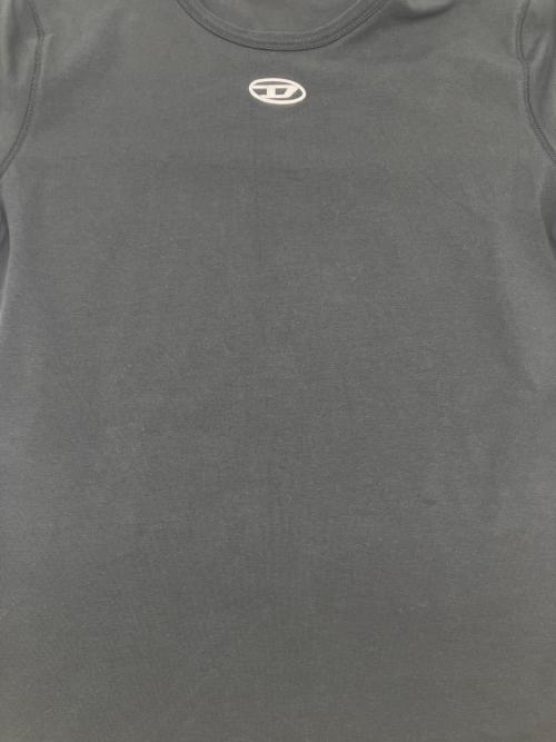 DIESEL（ディーゼル）DIESEL (ディーゼル) 半袖カットソー　T-UNCUTIESLONG-OD ブラック サイズ:Sの古着・服飾アイテム