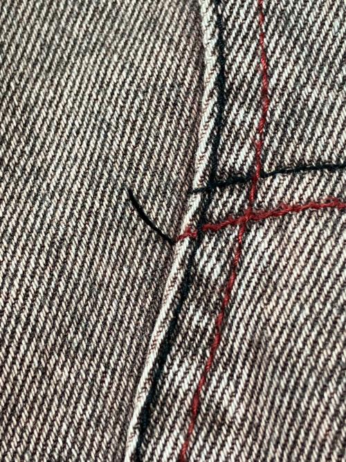 Dime（ダイム）Dime (ダイム) デニムパンツ レッド サイズ:W30の古着・服飾アイテム