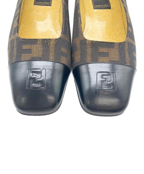 FENDI（フェンディ）FENDI (フェンディ) パンプス ブラウン×ブラック サイズ:24cmの古着・服飾アイテム